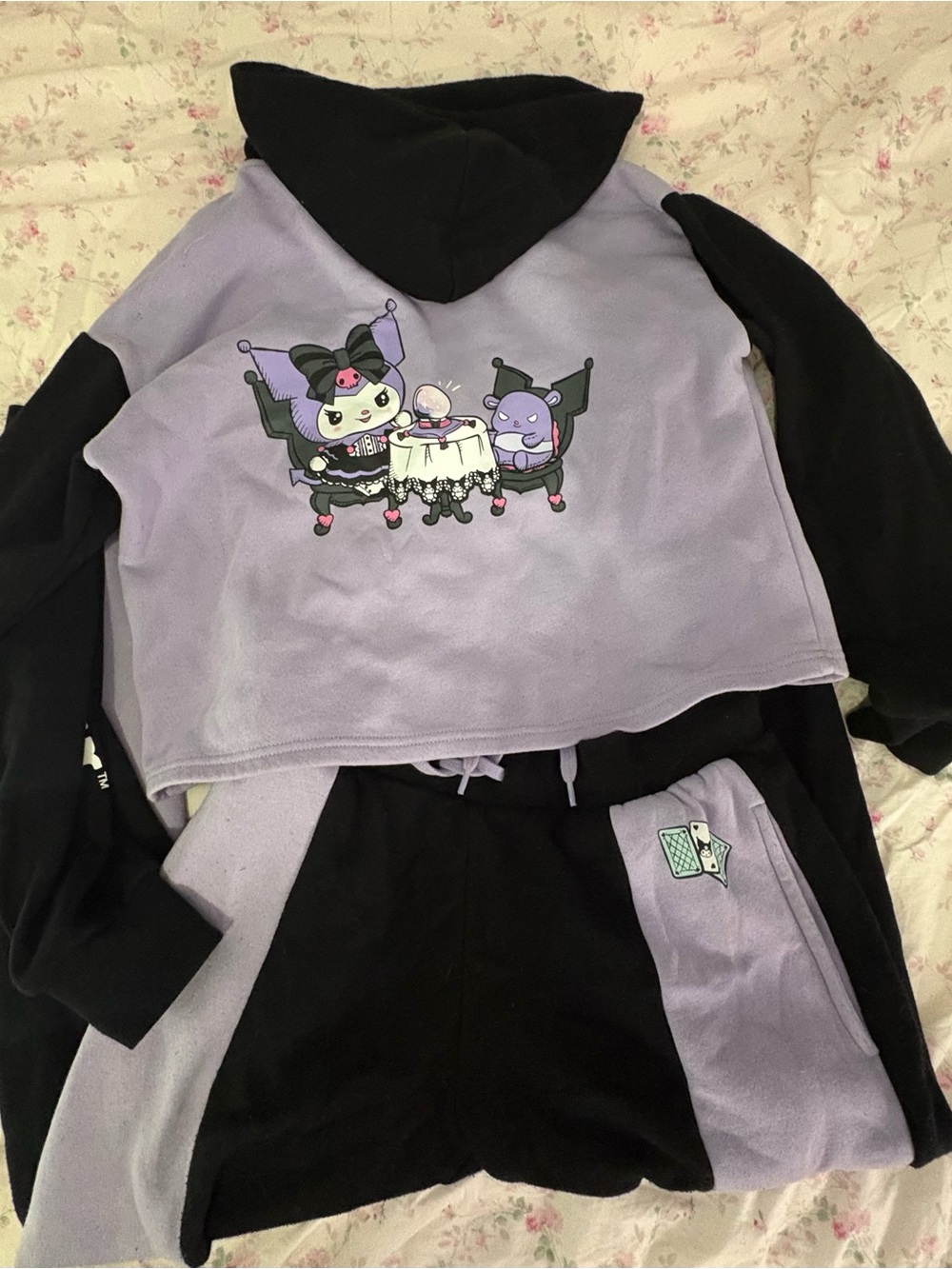 Kuromi sweatpants hoodie set